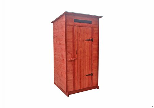 кабина туалетная в цвете Рябина